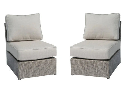 Armless Patio Chair With Cushions