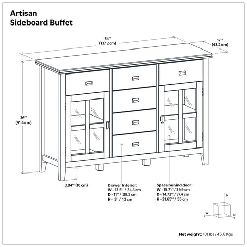 Artisan - Sideboard Buffet - Brown
