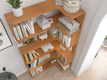 L-Shaped Design Corner Bookshelf
