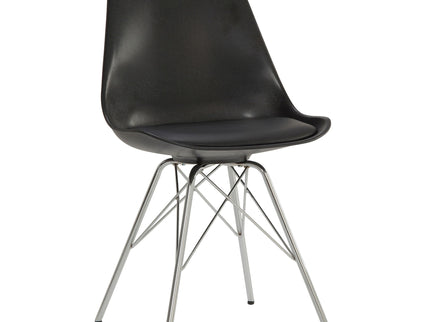 Padded Dining Chair (Set of 2) - Black
