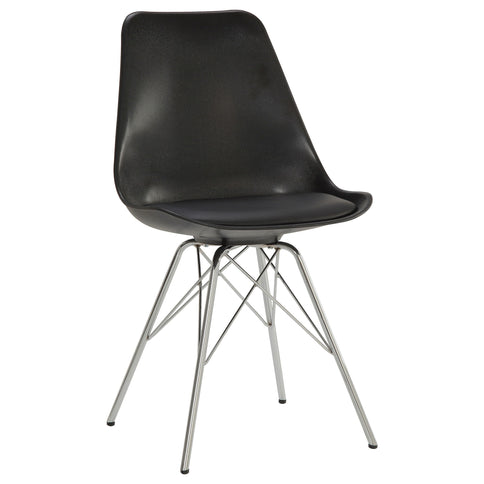 Padded Dining Chair (Set of 2) - Black