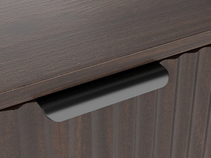Tilt Out Trash Can Cabinet With Wave Textured Drawer & Pull Out Bin