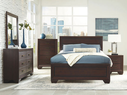 Holmgren - 6 Drawer Dresser With Mirror - Dark Coffee