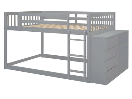 Bunk Bed With 4 Drawers And 3 Shelves