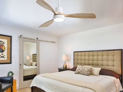 Indoor Ceiling Fan With Dimmable LED Light, 6 Speed Remote ControlLED DC Motor, Reversible Blades