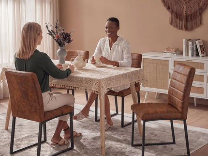 Oversized Square Design Dining Chairs For Home