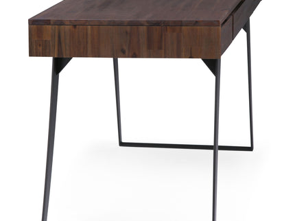 Lowry - Desk - Distressed Charcoal Brown
