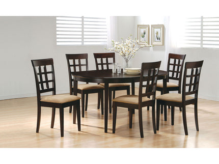 Lattice Back Dining Chair (Set of 2) - Brown