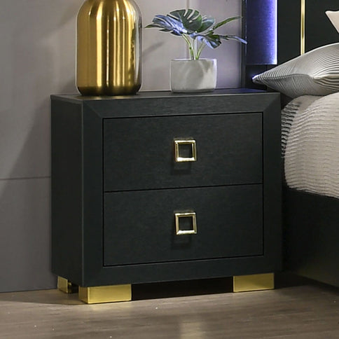 Nightstand, Bedside Table - Black