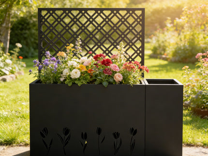 Tall Planter Raised Garden Bed With Trellis