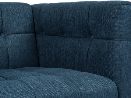 Contemporary Mid-Century Charm 3 Seater Sofa With Button Tufted Waffle Stitching