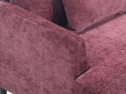 Mid Century Modern Fabric Loveseat Sofa, 2 Seat Upholstered Couch