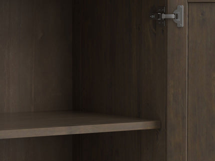 Ela - Wide Storage Cabinet - Smoky Brown
