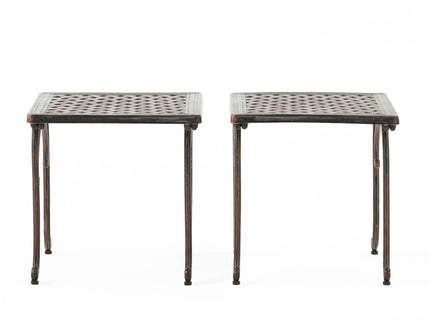 Laughlin - Traditional Style Cast End Table Set - Antique Espresso