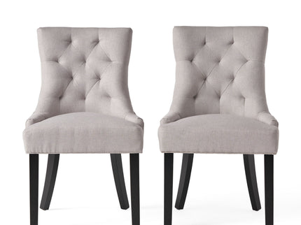 Contemporary Cheney Dining Chair Set With Tufted Design