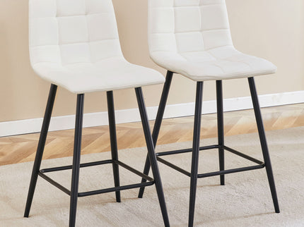Bar Chair Set Comfortable With Metal Legs And Ergonomic Design