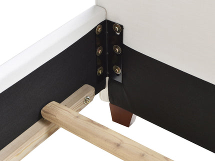 Carmen - Upholstered Wingback Panel Bed Frame