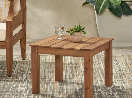 Halcyon - Outdoor Side Table With Slat Design