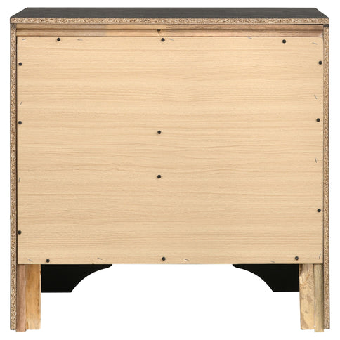 Transitional 2 Drawer Nightstand With Hidden Jewelry Tray