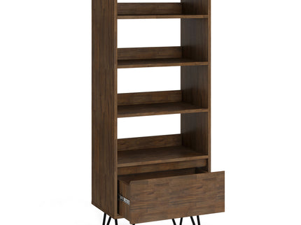 Chase - Tall Bookcase - Rustic Natural Aged Brown