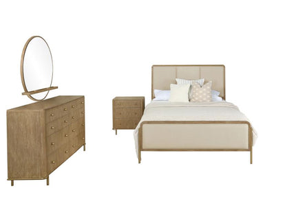 Arini 4-piece Queen Bedroom Set Cream and Sand Wash