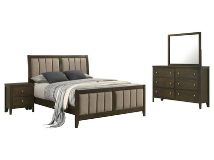 Wilkes 4-piece Queen Bedroom Set Dark Cocoa