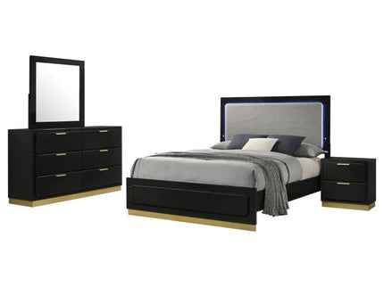 Caraway 4-piece Queen Bedroom Set Black