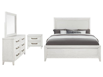 Marielle 4-piece Queen Bedroom Set Distressed White
