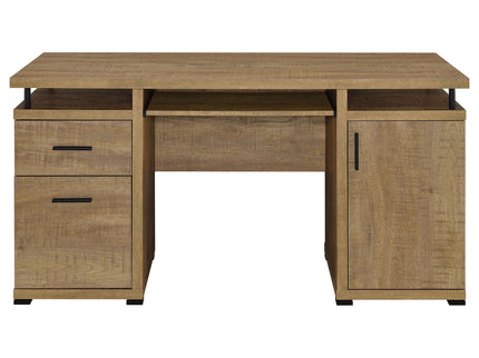 Swan - 2 Drawer Computer Desk - Mango Color