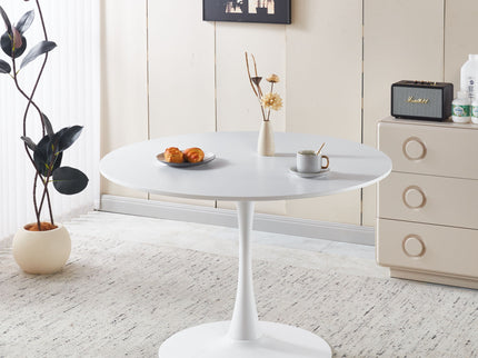 Mid-Century Tulip Dining Table With Round Top