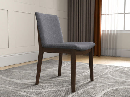 Laura - Mid-Century Modern Solid Wood Dining Chair (Set of 2)