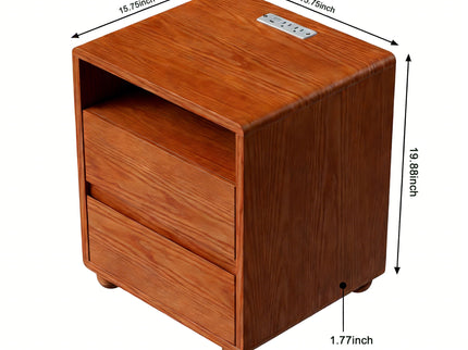 Nightstand With 2 Drawers And Shelves
