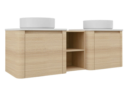 Mounted Bathroom Vanity With Art Sink, 1 Storage Shelf, Soft Close Door