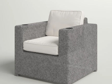 Elegant Patio Chair With Cushions - Gray