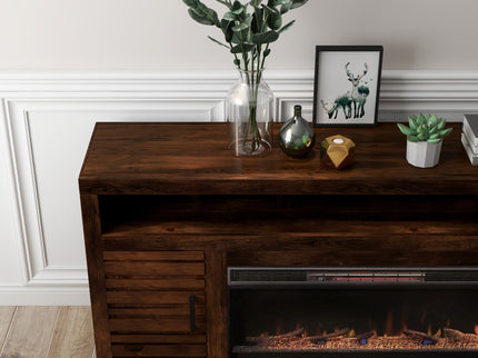 Electric Fireplace TV Stand Console For TVs Up To 95" - Whiskey