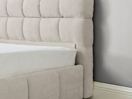 Modern Platform Bed Frame With Thick Fabric