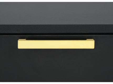 2 Drawer Rectangular Nightstand - Black