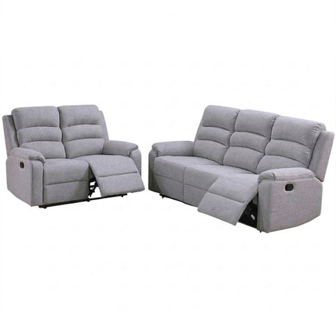 Modern Living Room Set With Manual Recliner
