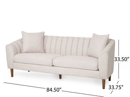 Contemporary 3 Seater Sofa With Accents