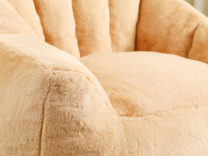 Beanbag Chair, Beanbag Sofa Chair With Armrests Stuffed High Density Foam