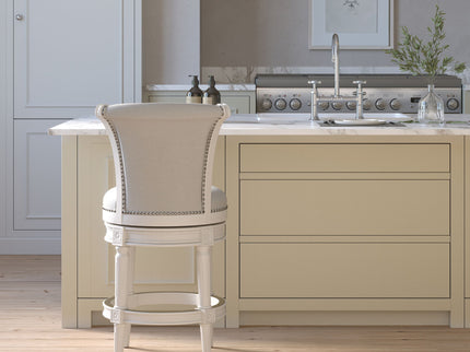 Swivel Barstool With High-Back