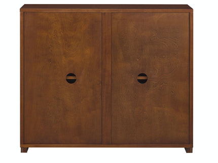 Sideboard, Buffet Cabinet With 2 Outlet Holes, Storage Cabinet For Entryway, Hallway, Living Room, Kitchen, Dining Room, Bedroom - Walnut