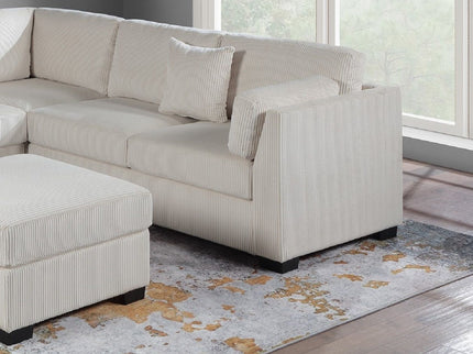 Contemporary L - Sectional Sofa Set With Ottoman And Pillows
