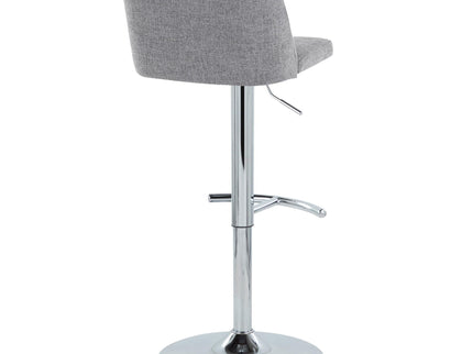 Toriano - Contemporary Adjustable Barstool With Swivel & Rounded T Footrest (Set of 2)