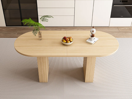 Modern Farmhouse Oval Dining Table With Slim Base