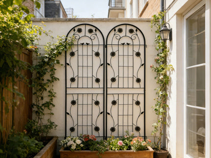 Metal Garden Trellis Rustproof Trellis For Climbing Plant Outdoor Flower Support