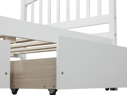 Platform Storage Bed Wood Bed Frame With Two Drawers And Headboard