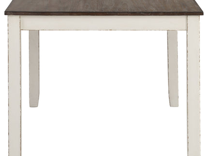 Ebers - 7 Dining Set With 2 Tone Upholstered Chairs - Vanilla White