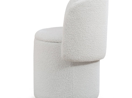 Barrel Chair & Built In Storage, 360° Swivel - Beige