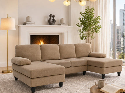 U-Shaped Sofa With Dual Chaise